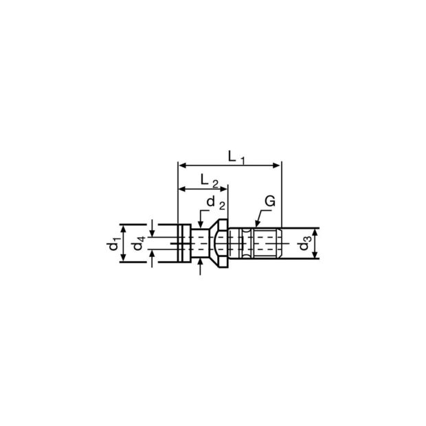 PROMAT Tightening bolt DIN 69872 shape A SK40 with bore - Image 3