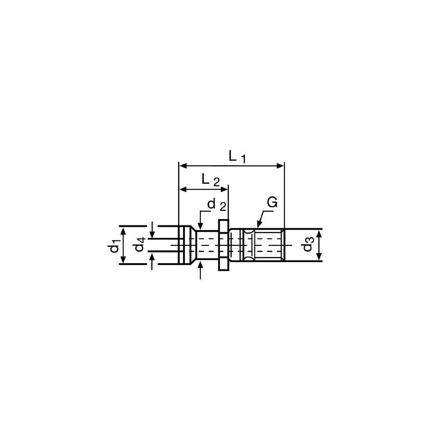 PROMAT Tightening bolt ISO 7388 / IIB SK50 with bore - Image 3