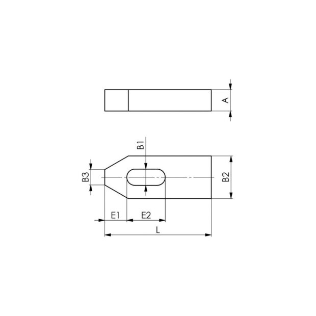 AMF Clamp DIN 6314 for T-slot 12 + 14 + 16 mm length 100 mm - Image 2