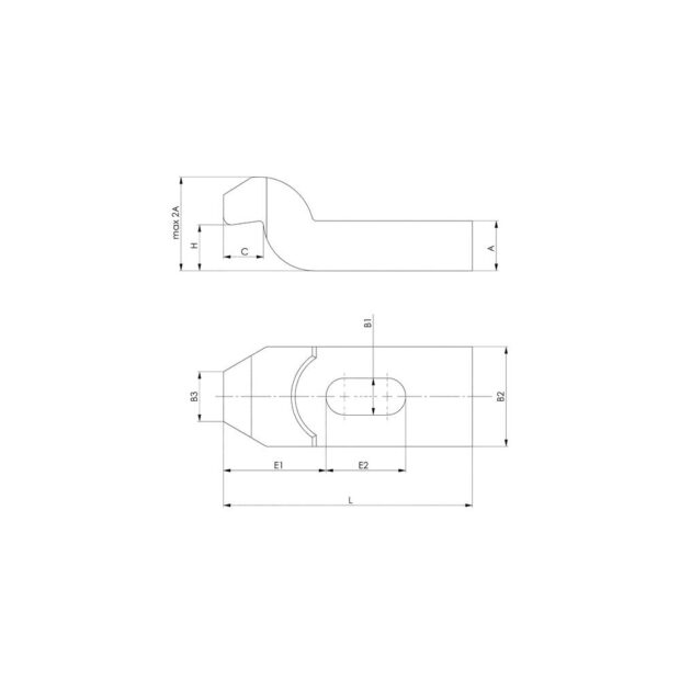 AMF Clamp DIN 6316 for T-slot 10 mm length 100 mm - Image 2