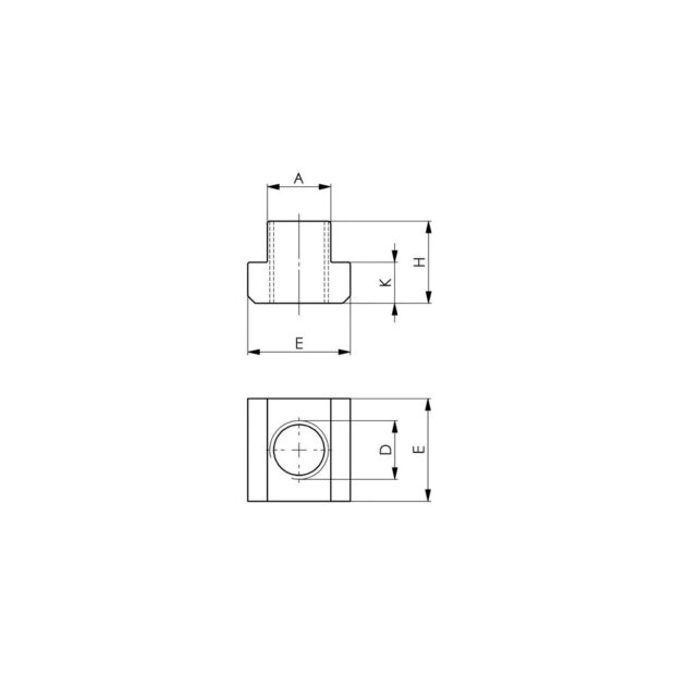 AMF T-sliding block DIN 508 T-slot 36 mm M30 - Image 2