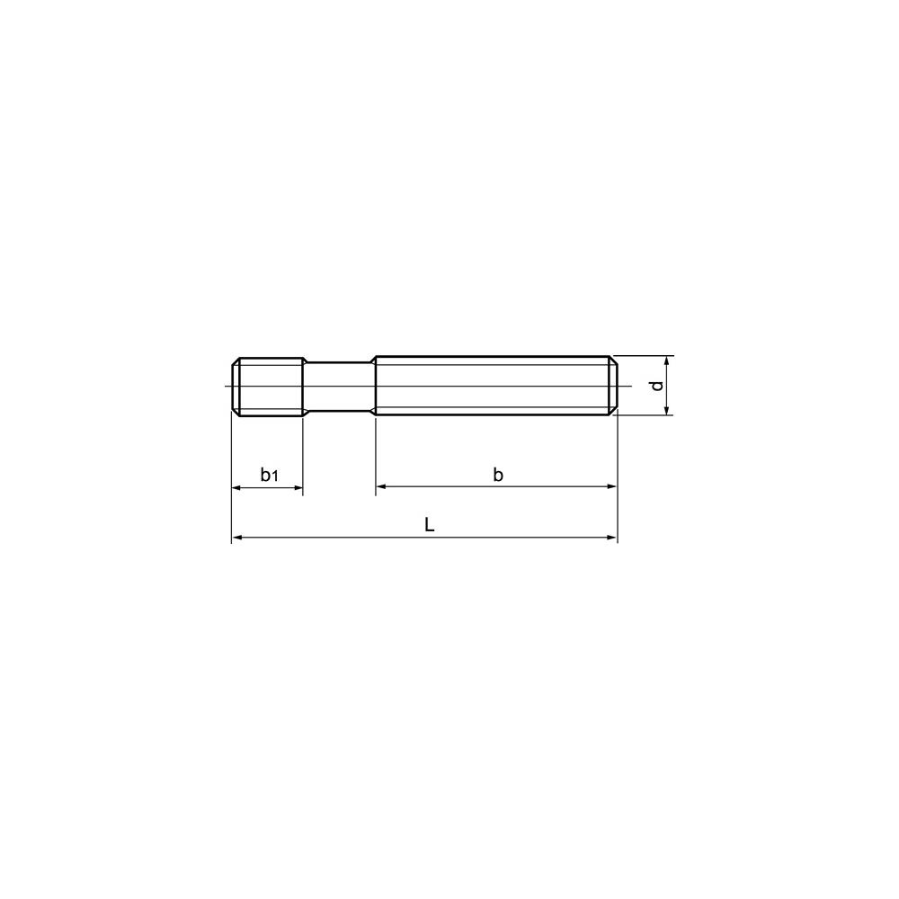 AMF Stud DIN 6379 M8x100 mm tempered to 10.9 - Image 2