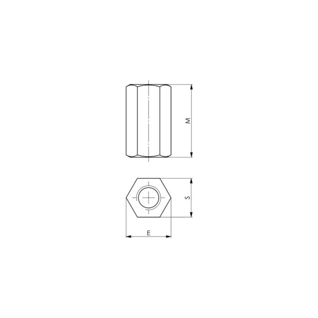 AMF Extension nut no. 6334 M12 width across flats 18 mm - Image 2