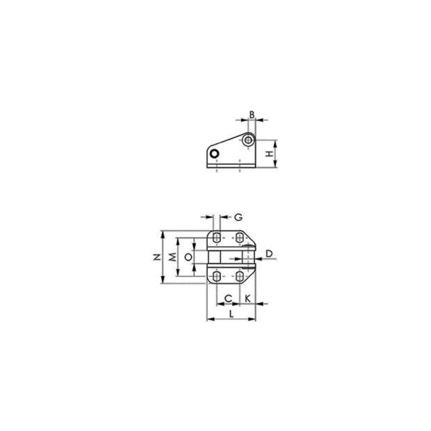 AMF Counter catch no. 6847G size 5 galvanised - Image 2