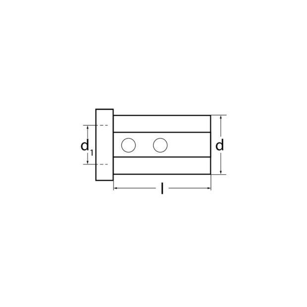 PROMAT Reducing bushing shape 1 bore dm 8 mm external dm 25 mm clamping length 46 mm L.46mm d.25mm - Image 2