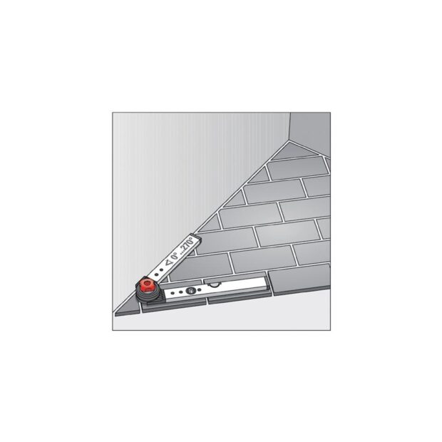 BMI Angle finder WINKELSTAR measuring range 0-270 deg leg length 80 x 60 cm - Image 3