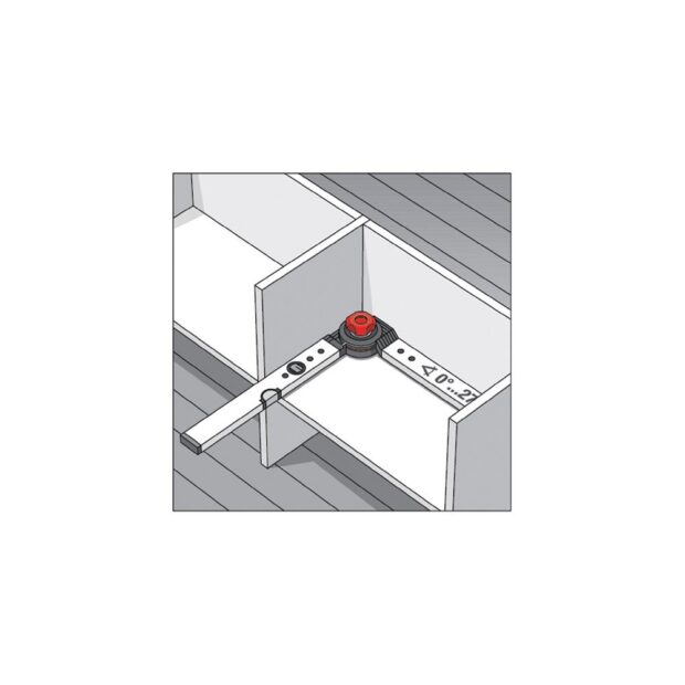 BMI Angle finder WINKELSTAR measuring range 0-270 deg leg length 80 x 60 cm - Image 2