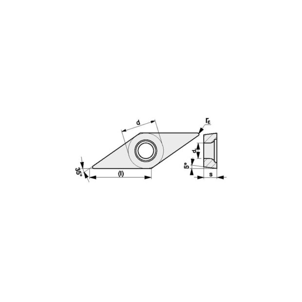 PROMAT Insert  VBMT160408-M UNI35  medium machining - Image 3