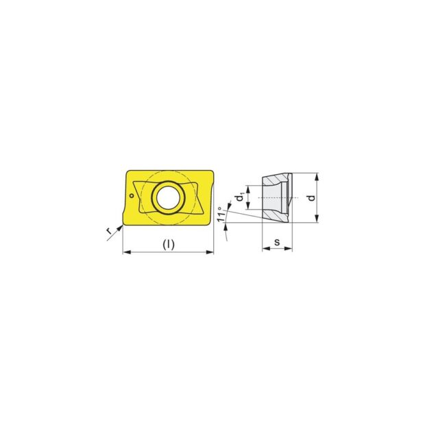 PROMAT Insert  APKT160408PDR-M UNI - Image 3