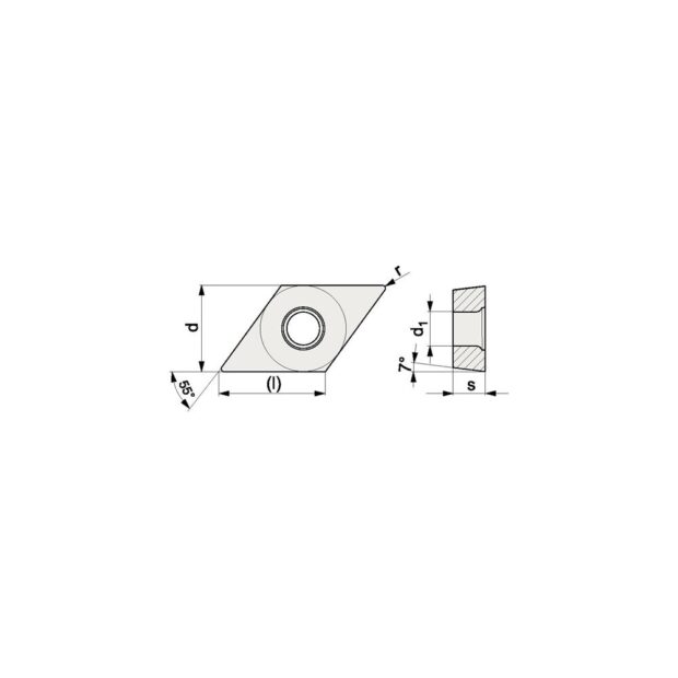 PROMAT Insert  DCMT11T304-F PMK10  plain machining - Image 3