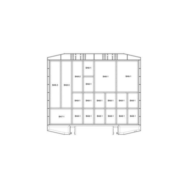 RAACO Assortment cases boxxser W465xD401xH78mm 20 compartments with profile grid - Image 7