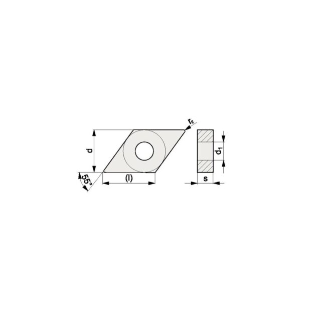 PROMAT Insert  DNMG150604-F PMK30  plain machining - Image 3