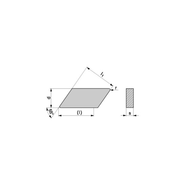 PROMAT Insert  KNUX160405ER-F PMK30  plain machining - Image 3