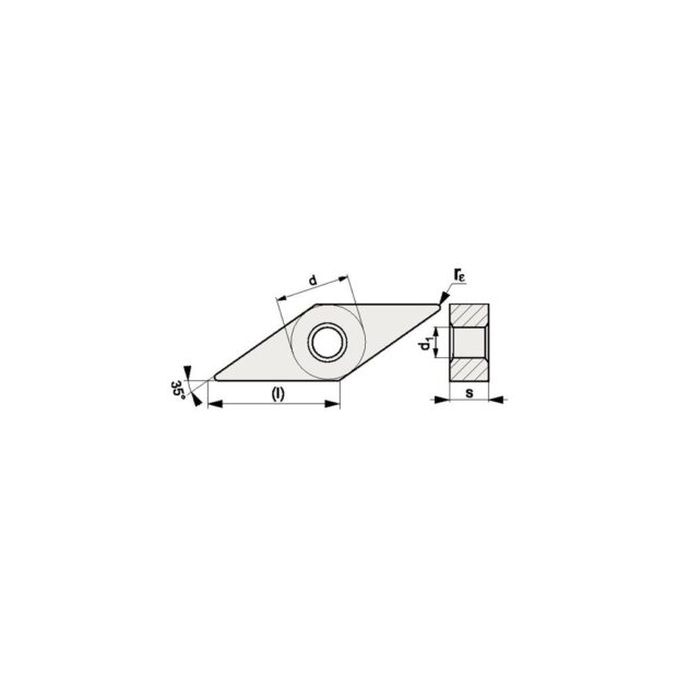 PROMAT Insert  VNMG160408-F PMK10  plain machining - Image 3