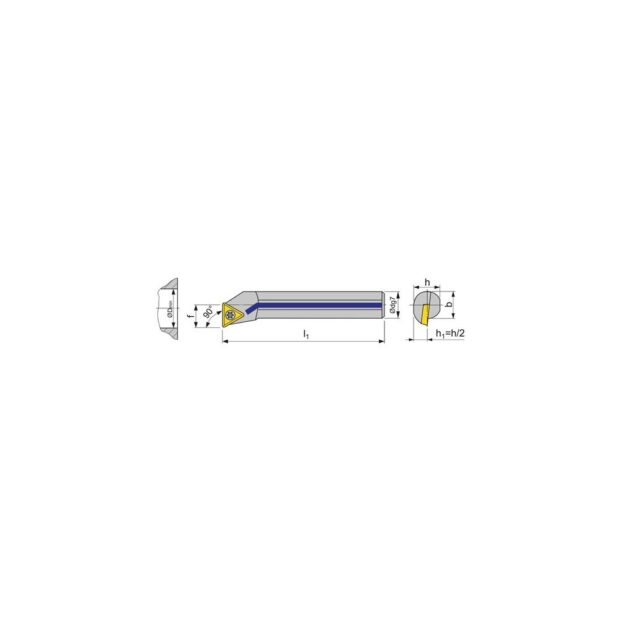 PROMAT Boring bar  A20R-STFCL 16 nickel-plated left with inner cooling - Image 3