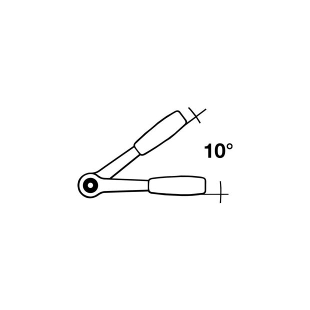 PROMAT Socket spanner set  27-part 1/2 inch width across flats 10-32 mm no. of teeth 36 hexagon - Image 6