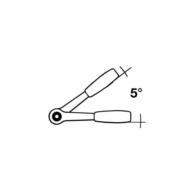 PROMAT Lever-action reversible ratchet  1/4 inch 72 teeth reverse lever - Image 5