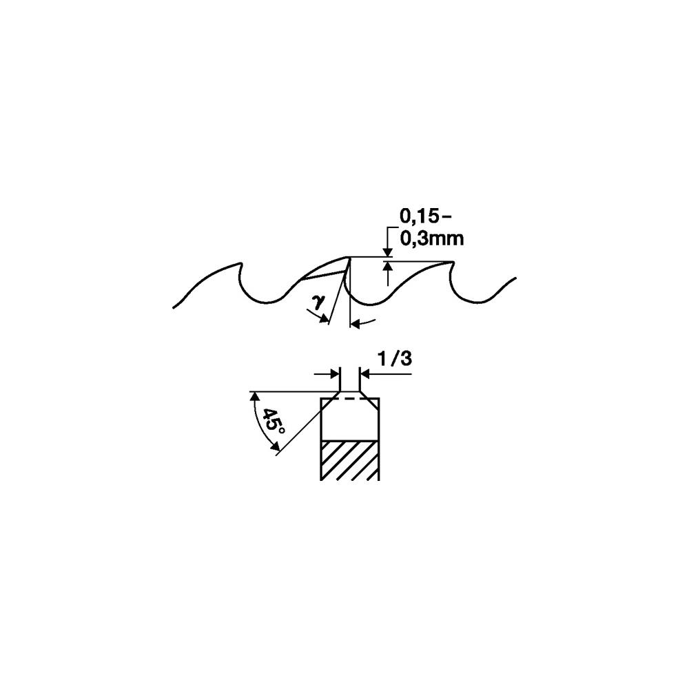 PROMAT Circular metal-cutting saw blade tooth profile BW saw blade dm 350 mm width 3.0 mm HSS-Co bore diameter 40 mm Z.220 - Image 3