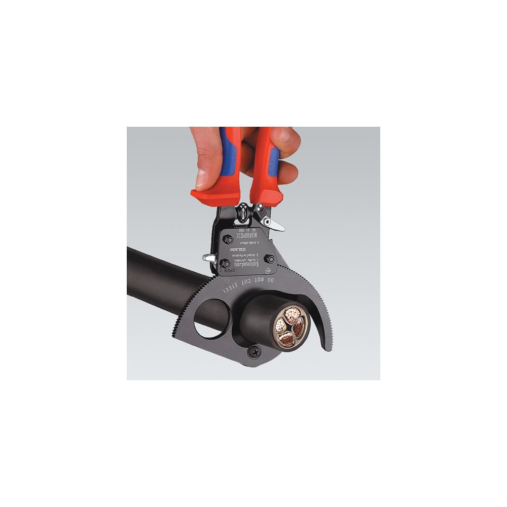KNIPEX Cable cutter overall L 250 mm max. 32 (240 mm²) mm multi-component handles - Image 10