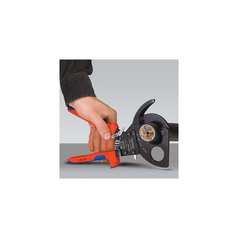 KNIPEX Cable cutter overall L 250 mm max. 32 (240 mm²) mm multi-component handles - Image 7