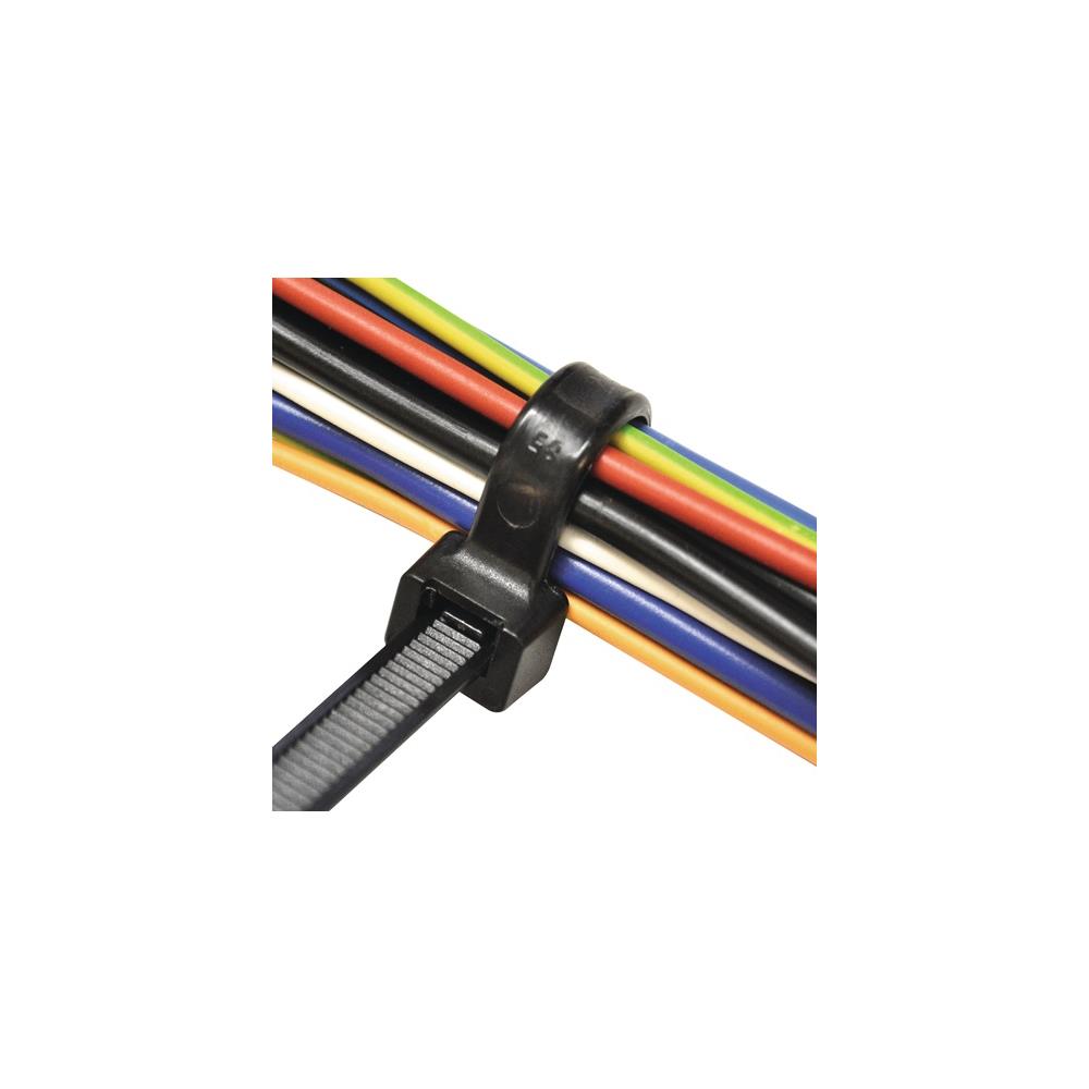 SAPISELCO Cable tie SEL.FIT length 450 mm width 7.5 mm polyamide 6.6 black - Image 2