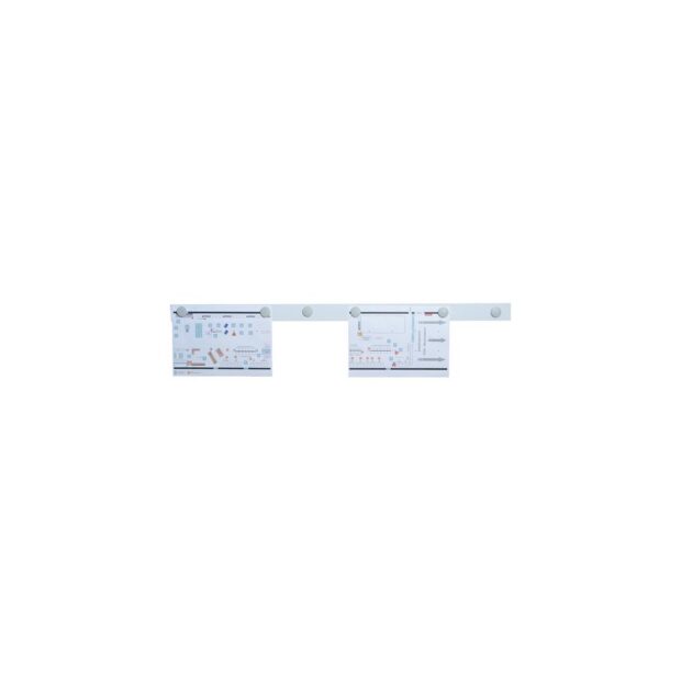 MAGNETOPLAN Magnetic bar  L1000xW50xT0.5mm white self-adhesive - Image 2