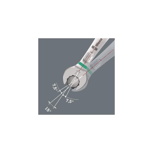 WERA Combination spanner 6003 Joker AF 10 mm length 125 mm shape A alloyed tool steel - Image 4