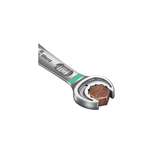 WERA Open-end ring ratchet spanner Joker width across flats 15 mm length 199 mm reversible, ring side 15 deg - Image 7